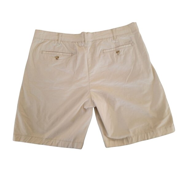 Izod Saltwater Stretch Mens Shorts 42W 9.5" Inseam Cotton Blend Silver Birch Col - Picture 2 of 5